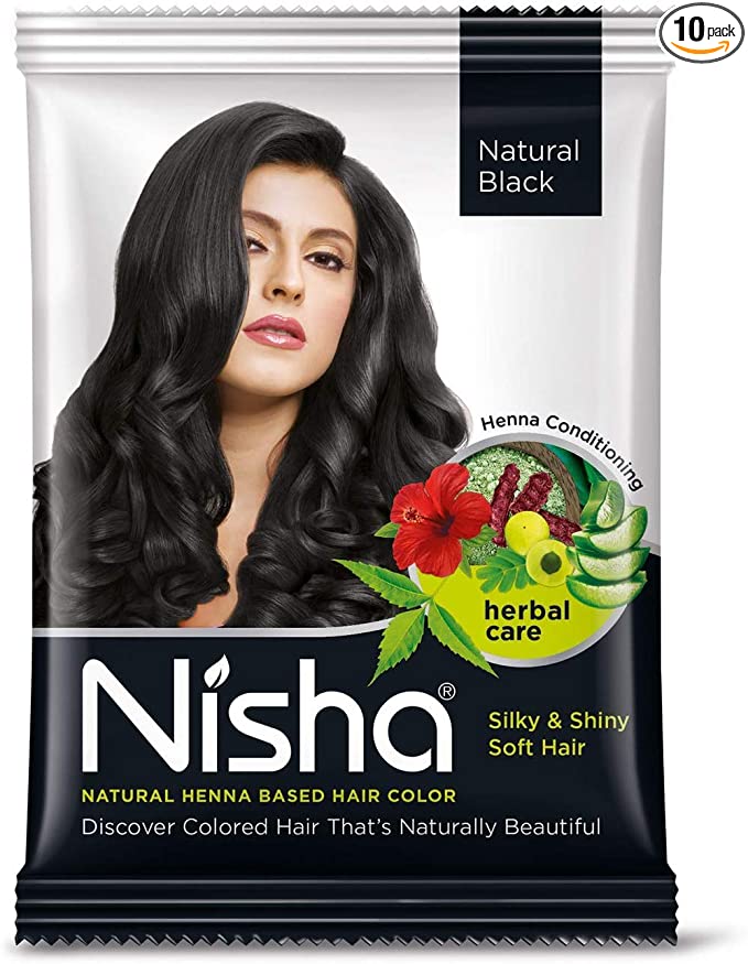Natural Black Hair Color Dye Henna Based Black Dye 25g (minimum 3) -  Nannilam Organics